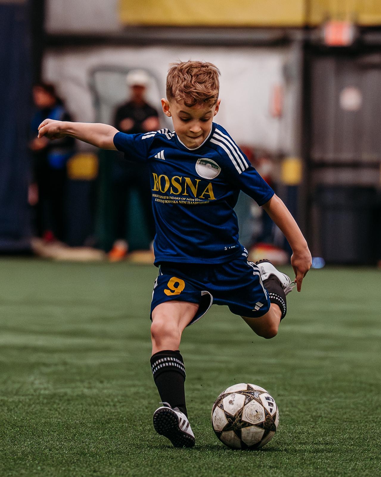 FC Bosna youth player in action